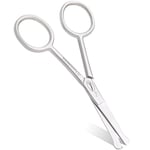 Fine Lines - Baby Nail Scissors – Rounded Ends for Safety in Nose & Ears - Suitable for Kids' Nails - Small Scissors for Easy Maneuver - Ideal for Grooming Cuticles & Trimming Hair