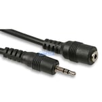 2m Mini 2.5mm STEREO HEADPHONE JACK EXTENSION CABLE Male Plug TO Female Socket
