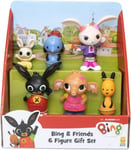 Cbeebies BING 6 Action Figure Gift Set Flop, Sula, Amma, Coco, Charlie