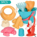 Beach Toys Set Sand Bucket Molds Water Toy Kids For C 9 Piece