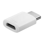 Micro USB to Type C Adapter Converter Micro-B to USB-C Connector White