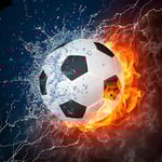 Fotboll DIY Full Drill Rund 5D Diamantmålning 30X30CM 30X30CM