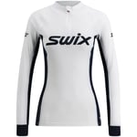 Swix RaceX langermet Halfzip Dame Bright White/Dark Navy, L