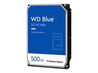 WD Blue WD80EAAZ - Disque dur - 8 To - interne - 3.5" - SATA 6Gb/s - 5640 tours/min - mémoire tampon : 256 Mo
