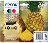 Epson 604 Pineapple, Genuine Multipack, 4-colours Ink Cartridges Standard Capaci