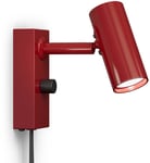 Cato Vägglampa LED GU4 Rubinröd/Mattsvart