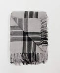 Rapport Highland Check-Charcoal-Throw-127x152cm, 100Percent_Cotton Black, 127 x 152 cm