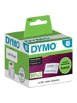 DYMO LW små navneskiltsetiketter, 41mm x 89mm, rulle med 300 stk., selvklæbende, original