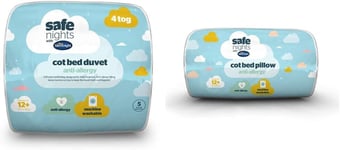 Silentnight Safe Nights Anti-Allergy Cot Bed Nursery Duvet - 4 Tog with Silentni