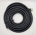 10m LONG HDMI Cable Black from Box Basics Gold Connectors 3D LCD Video Lead v1.4
