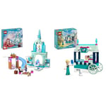 LEGO ǀ Disney Princess Elsa’s Frozen Castle Buildable Toy for 4 Plus Year Old Girls and Boys & Disney Princess Elsa’s Frozen Treats Buildable Ice-Cream Toy
