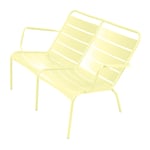 Fermob - Luxembourg Duo Low Armchair Frosted Lemon A6 - Utomhusfåtöljer