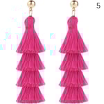 Barbie Rosa örhängen Rose Red Geometriska mångsidiga örhängen Holi 5
