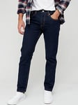 Levi's 502&trade; Tapered Fit Jeans - Ama Rinsey - Dark Blue, Ama Rinsey, Size 34, Inside Leg Long, Men