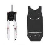Rapid Racer Products RRP NeoGuard Evil Eyes Neoprene Mudguard - Black / Medium (140-180mm travel forks)