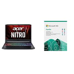 Acer Nitro AN515-45-R715 15.6" 2560 x 1440 Pixels AMD Ryzen 9 32 GB 1000 GB SSD NVIDI + Microsoft 365 Famille | Téléchargement
