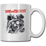 ASKSWF Cups Sons of Anarchy Coffee Mug Tumbler Cups Sport White