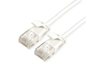 Roline Grön Rj45 Nätverksanslutningskabel Cat 6A [1X Rj45-Kontakt - 1X Rj45-Kontakt] 2 M Vit