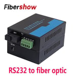 Variante RS232 V2-Convertisseur de Fiber RS232 à fibre optique, 1 paire, Modem SC, 20km