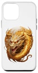 Coque pour iPhone 12 mini Dragon doré