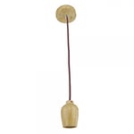 wonderlamp Podium Lampe suspension E27, marron, 150 x 5 cm