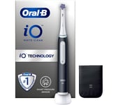 ORAL B iO 3 White Clean Electric Toothbrush with Charger Pouch, Black