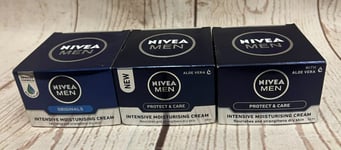 *NEW* 3x 50ml Nivea Men Intensive Moisturising Cream  (3 in total)