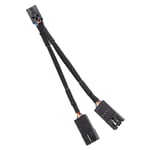4Pin Female to Double 4Pin Male Fan Hub Cable for Corsair Lighting Node Pro