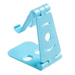 Foldable Phone Stand Holder Universal Cell Phone Stand Multi-Angle Desktop Cradle Adjustable Charging Dock Compatible with Nintendo Switch Tablet iPad iPhone Xs XR 8 X 7 6 6S Plus SE 5 5S 5C (Blue)
