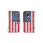 GC-case Plånboksfodral Samsung S3 Mini, Pu-läder, Usa Eller Uk Flagga Blå
