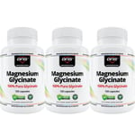 3-Pack 100% Magnesium Glycinate - 3 x 120 kapsler