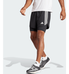 Adidas Adidas Own The Run 3-stripes 2-in-1 Shorts Juoksuvaatteet BLACK