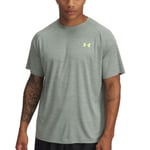 Under Armour Tech Textured SS Shirt Grå polyester X-Large Herr