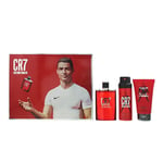 Cristiano Ronaldo CR7 100ml EDT Spray 3 Piece Gift Set for Men