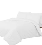 LinenZone 400 Thread Egyptian Cotton 40CM/16 Inch Extra Deep Fitted Bed Sheet, Emperor 200x200CM - White