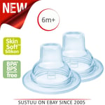MAM Extra Soft Bottle Spouts│Fits all MAM Baby Bottles│Baby Feeding Essentials