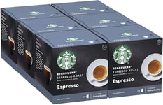 Starbucks Dark Espresso Roast by Nescafe Dolce Gusto 12 Count (Pack of 6)