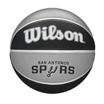 Wilson Basketball, NBA Team Tribute Model, SAN ANTONIO SPURS, Outdoor, Rubber, Size: 7