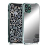 kwmobile Mirror Case Compatible with Apple iPhone 11 Pro - TPU Silicone Bumper Reflective Back Case - Silver Reflective