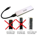 KALEA-INFORMATIQUE Boitier pour SSD Mac Air 2010 2011 vers USB3 (USB 3.0 5G) pour SSD de Mac en 6+12 broches (MC505 MC506 MC965 MC968)