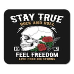 Mousepad Computer Notepad Office Rock Roll Graphic Skull Roses Home School Game Player Computer Worker Inch