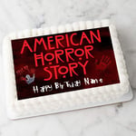 American Horror Story Personalised A4 Cake Topper Edible Icing Sheet Birthday Decoration