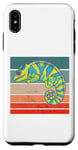Coque pour iPhone XS Max Couleur Caméléon Reptiles Panthère Caméléon Changement De