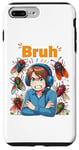 iPhone 7 Plus/8 Plus Bruh Cicadas Noise Funny Headset Cicada 2024 Cicada Killer Case