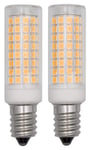 E14 SES LED Light Bulbs 6W Dimmable, AC 220V-240V Warm White 3000K Screw Base, Equivalent to 60 Watt Halogen Bulb, Energy Saving for Home Lighting, Pack of 2