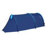 vidaXL Campingtält för 4 personer marinblå/ljusblå 90515