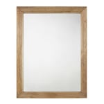 Miroir rectangulaire en bois de manguier gravé 110x140