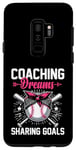Galaxy S9+ Coaching Dreams Sharing Goals Baseball Player Coach Case