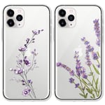 ZhuoFan 2 packs Phone Cases for Samsung Galaxy A20e Clear Silicone Case with Pattern Slim Shockproof Protective Soft TPU Design for Girls Women Cute Case Cover for Samsung A20e 5.8", Flower 2
