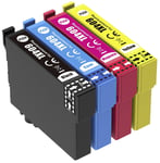 4 Ink Cartridge, For Use For Epson XP-2200, XP-2205, XP-3200, XP-3205, NON-OEM